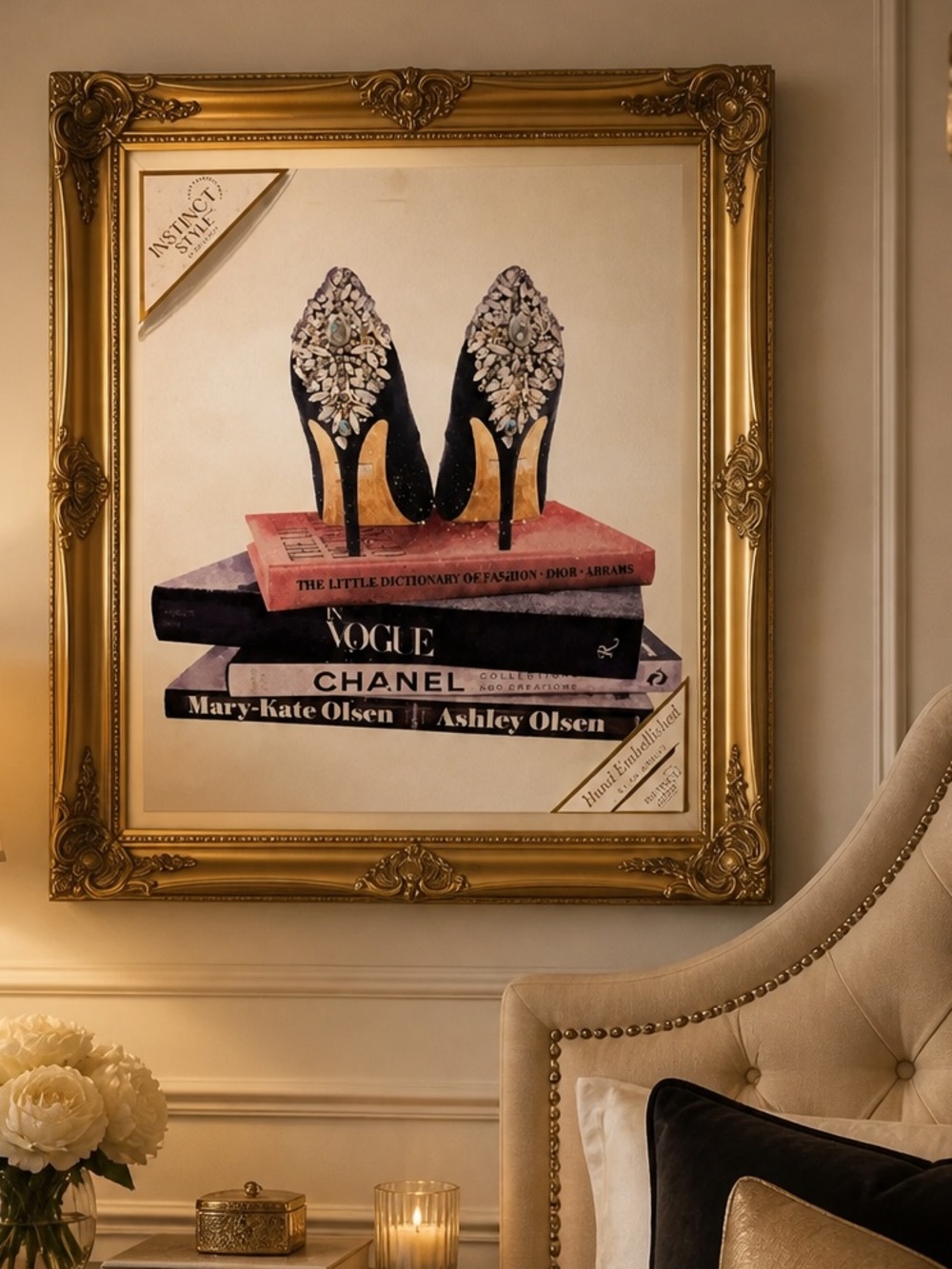 Fashion Art Print on 2” wide canvas
